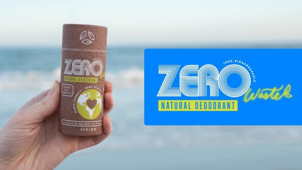 Zero Waste Dual-Strength Natural Deodorant 100% Biodegradable, Earth-Friendly, Cardboard Push-Up Tube, Plastic Free, Compost Friendly - Image 4