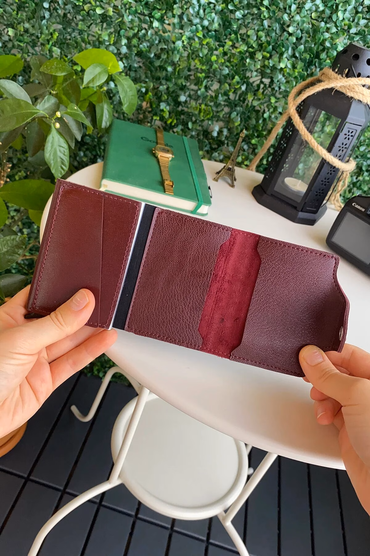 Konk - Synthetic Leather RFID Protection Pop-Op Cardholder - Image 17