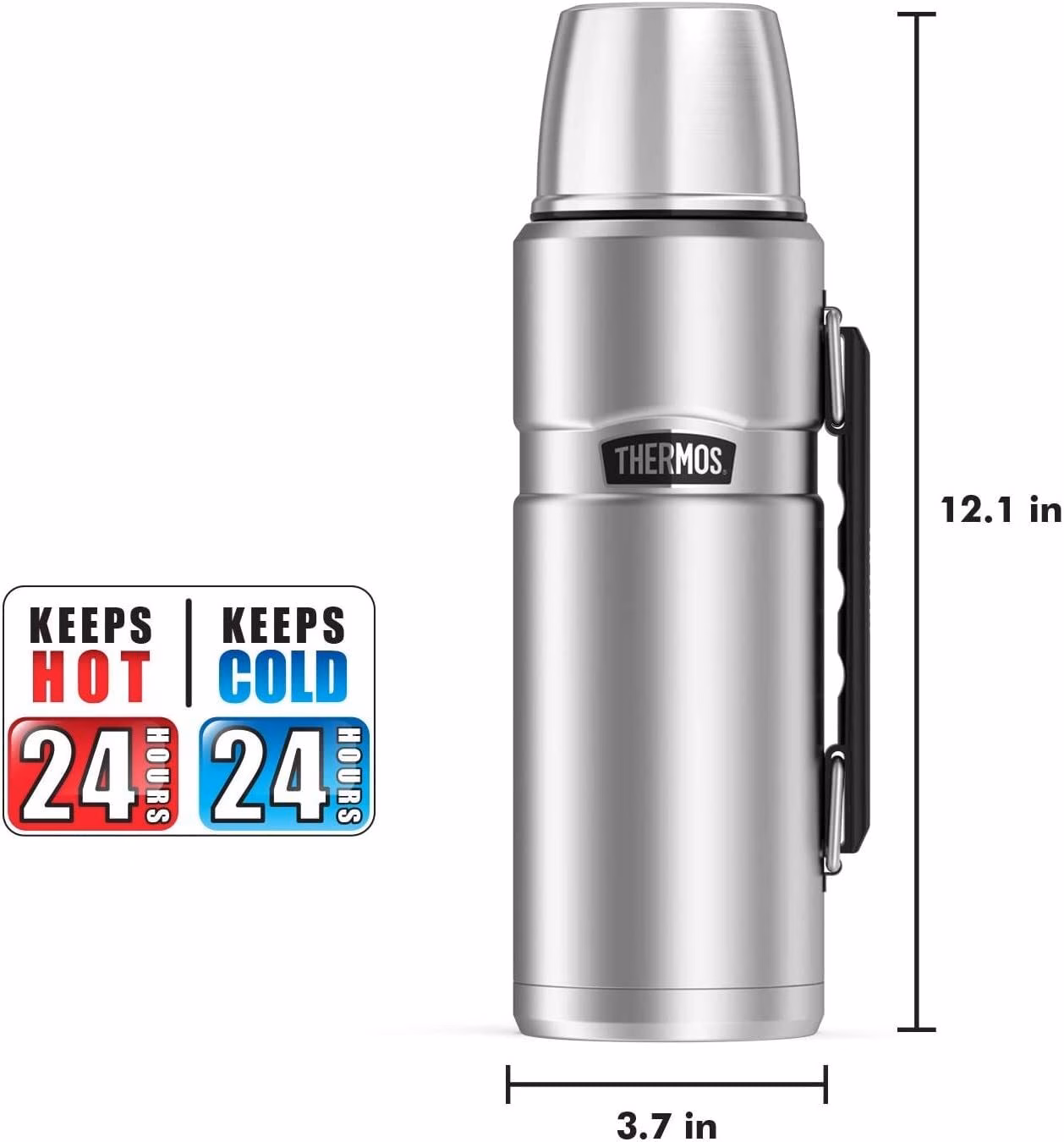 Reusable Stainless King Vacuum-Insulated Beverage Bottle, 40 Ounce, Midnight Blue - Image 8