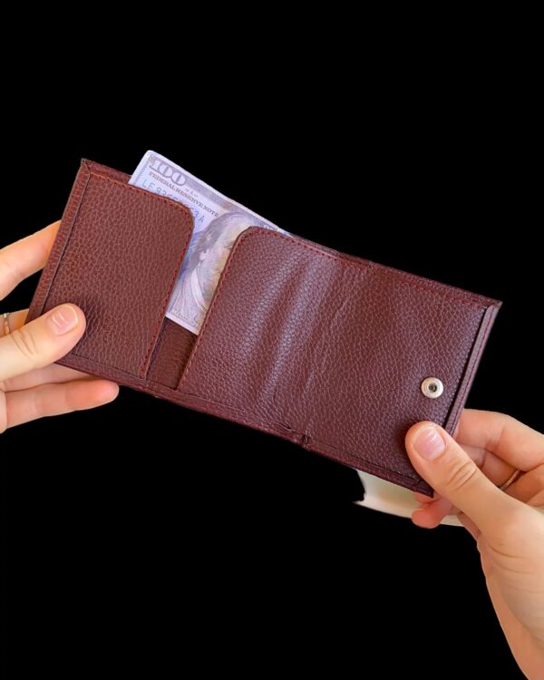 Agara – PU Leather RFID Mechanism Card Holder/Wallet - Image 2