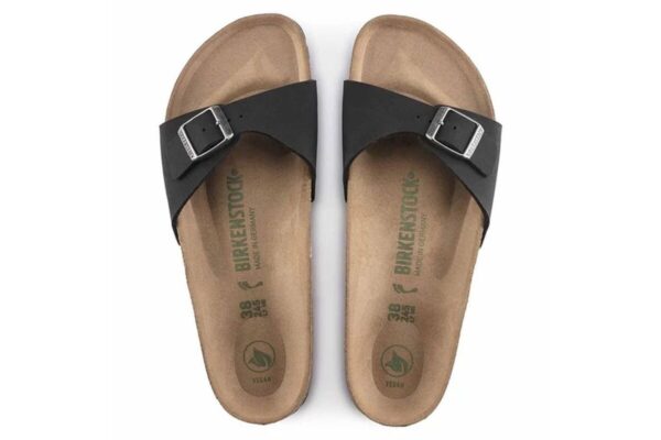 Madrid Birkibuc Vegan Sandals - Regular - Black - Image 2