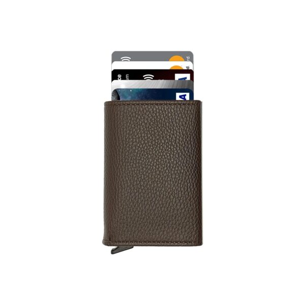 Agara – PU Leather RFID Mechanism Card Holder/Wallet - Image 14