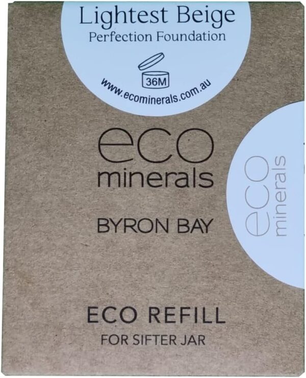 Australian Eco Minerals Perfection Foundation Refill 8 G, Lightest Beige