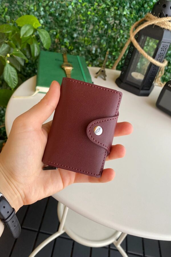 Konk - Synthetic Leather RFID Protection Pop-Op Cardholder - Image 12