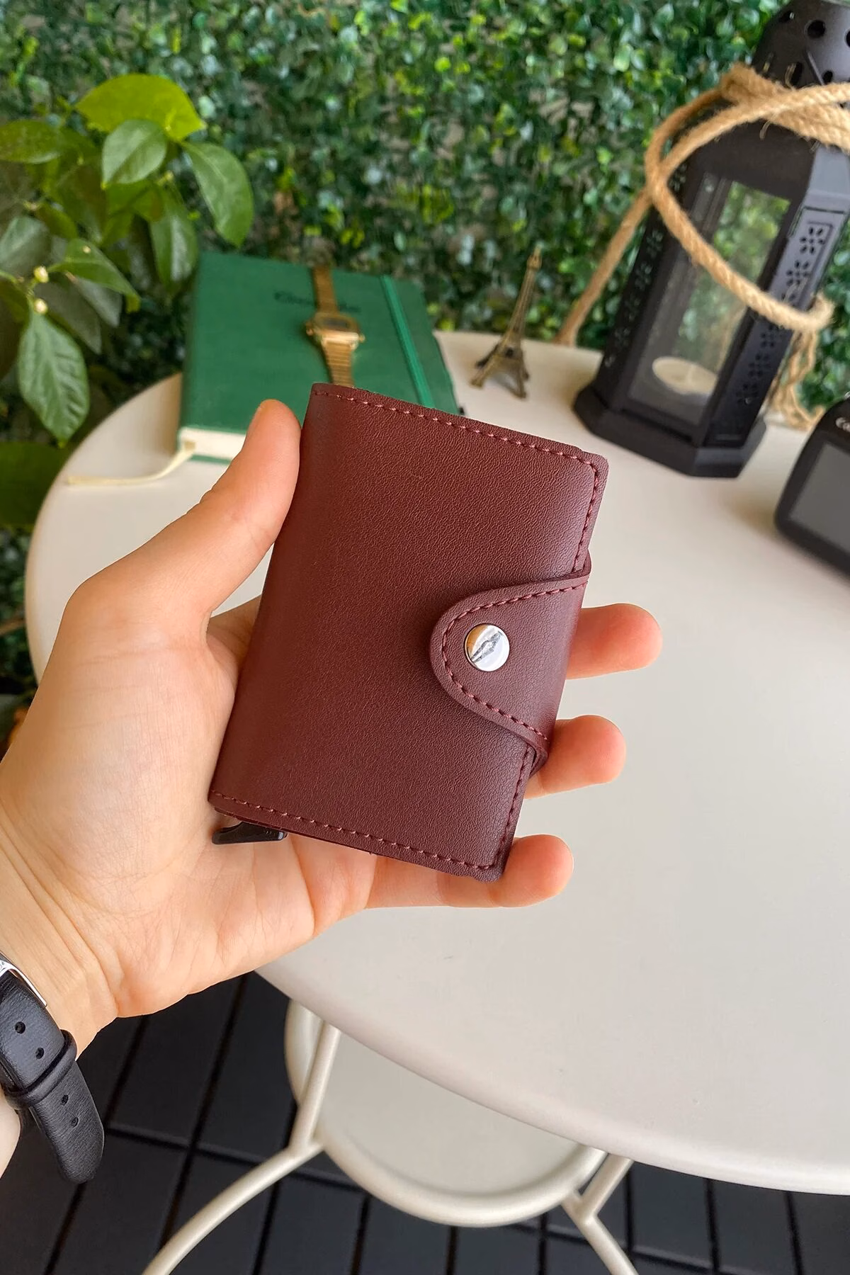 Konk - Synthetic Leather RFID Protection Pop-Op Cardholder - Image 12