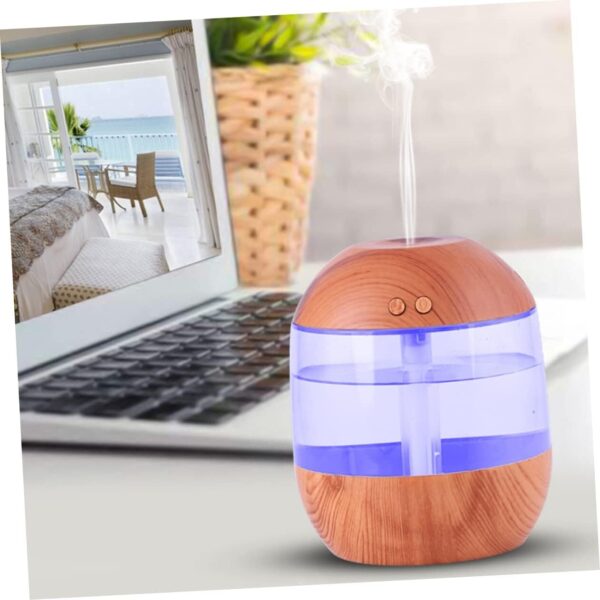 Wooden Essential Oil Diffuser Humidifier Night Light 700Ml Diffuser for Aromatherapy - Image 6