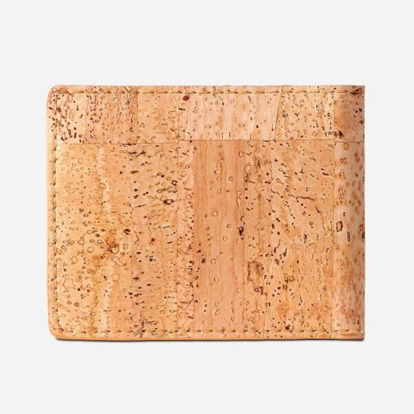 Vegan Cork Leather Wallet with Coin Pocket - Image 11