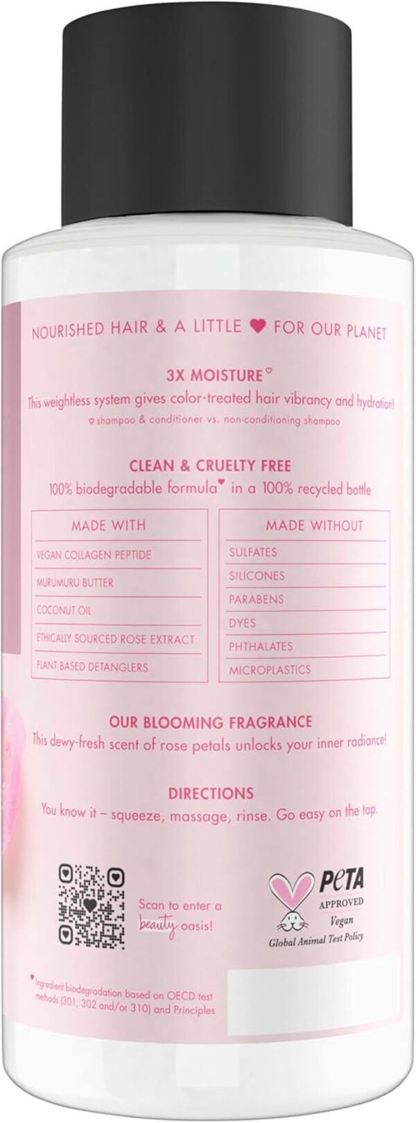 Vegan Collagen Moisture Conditioner Murumuru Butter & Rose 13.5Oz - Image 2