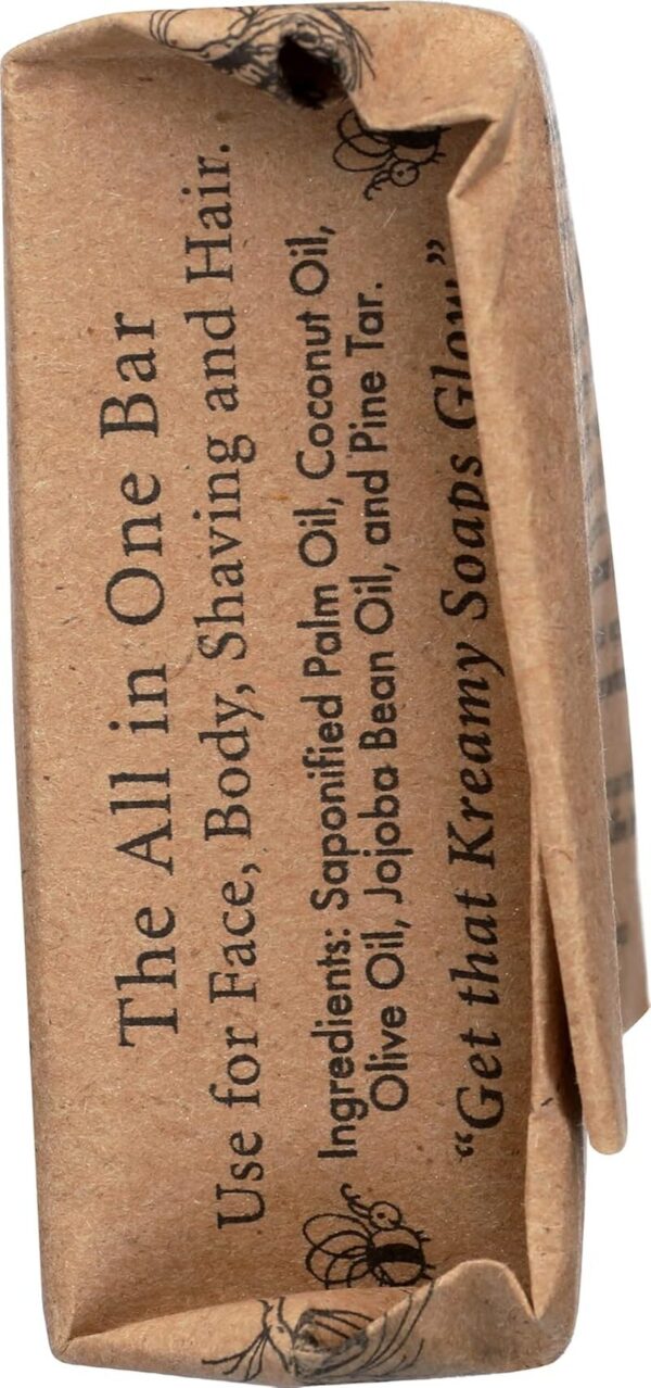 Eco-friendly Naturally Medicinal Pine Tar Olive Soap Bar - Image 5