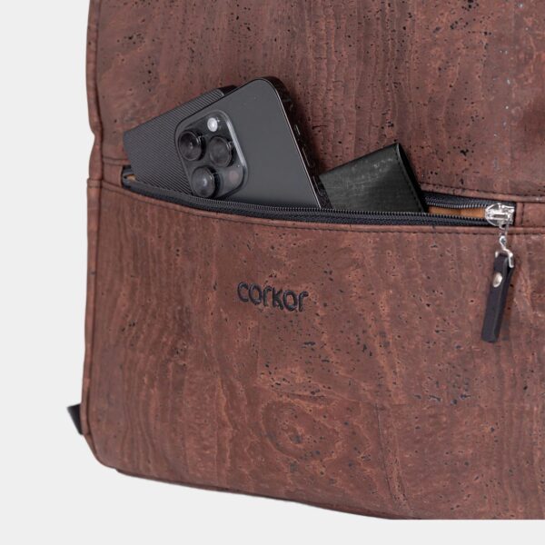 Vegan Cork Leather Backpack Unisex - Image 14