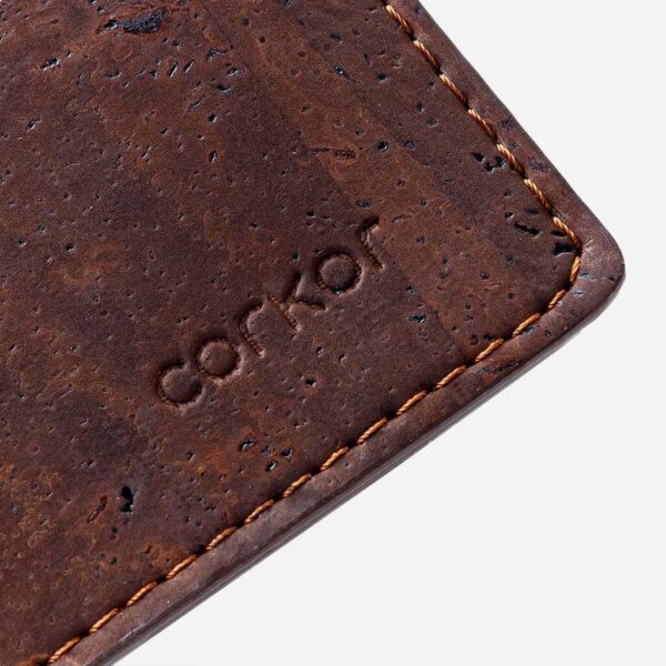 Vegan Cork Leather Wallet with Coin Pocket - Image 3