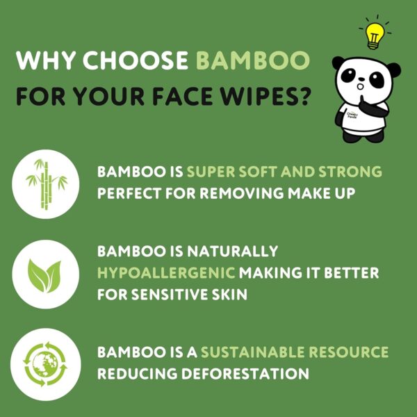 Premium Sustainable Face Wipes Eye Makeup Remover | Coconut Scented (Pack of 25) - Image 6