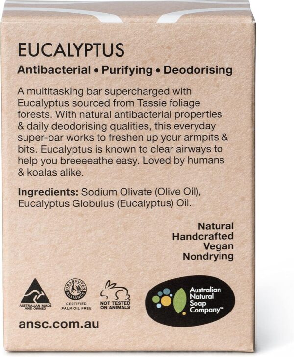 Biodegradable Australian-made Eucalyptus Everyday Soap 100G - Image 3