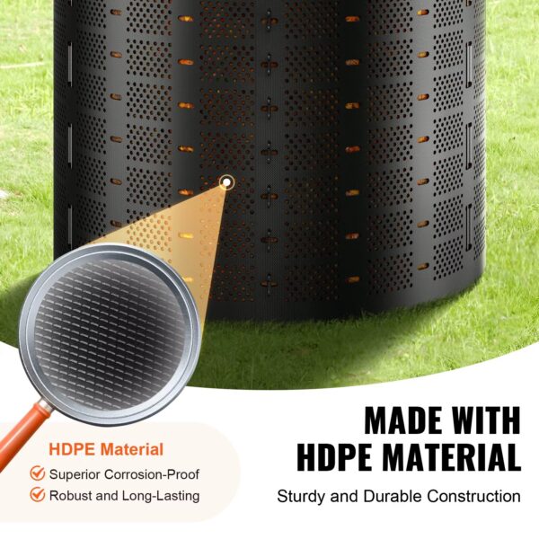 Succebuy Compost Bin 220Gal Outdoor Expandable Compost Easy to Setup & Large Capacity Composting Bin Fast Creation Fertile Soil - Image 5