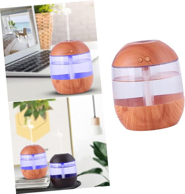 Wooden Essential Oil Diffuser Humidifier Night Light 700Ml Diffuser for Aromatherapy - Image 8