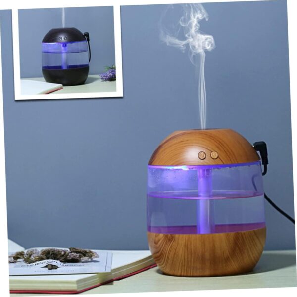 Wooden Essential Oil Diffuser Humidifier Night Light 700Ml Diffuser for Aromatherapy - Image 3
