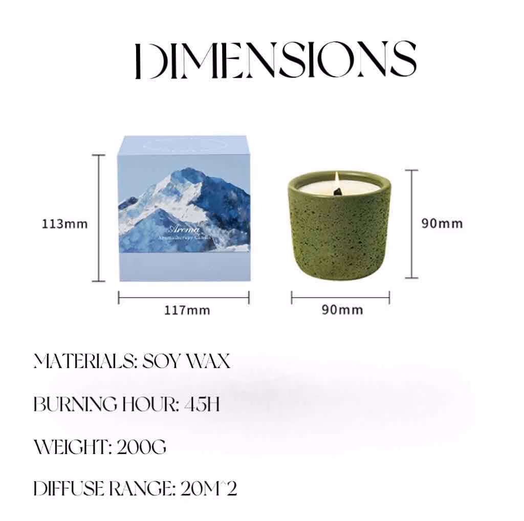 Wood Wick Soy Wax Scented Candle - Breath of Nature Scented - Iceland Tundra - Image 5