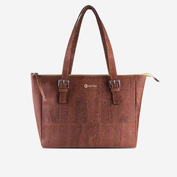 Vegan Leather Satchel Bag - Image 16