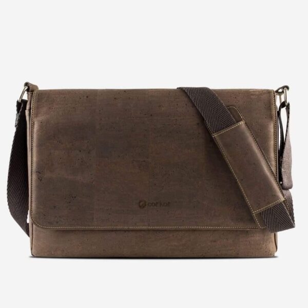 Vegan Leather Messenger Bag