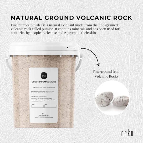 1.3 KG Ground Pumice Stone Granular Powder Tub Eco Exfoliant Body Scrub Soap Additive - Image 6