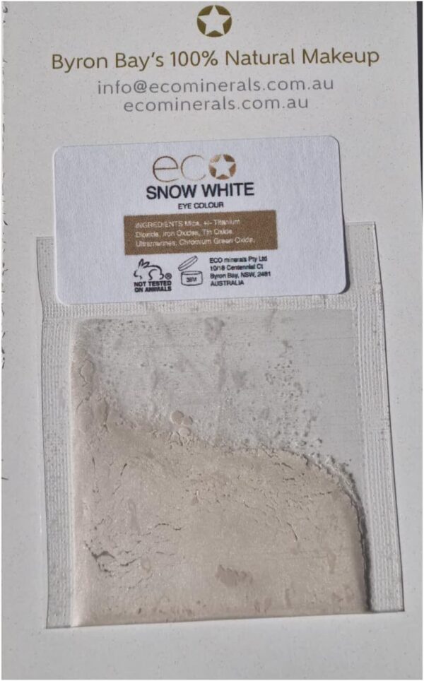 Australian Eco Minerals Mineral Eye Colour Sample, 1.5 G, Snow White