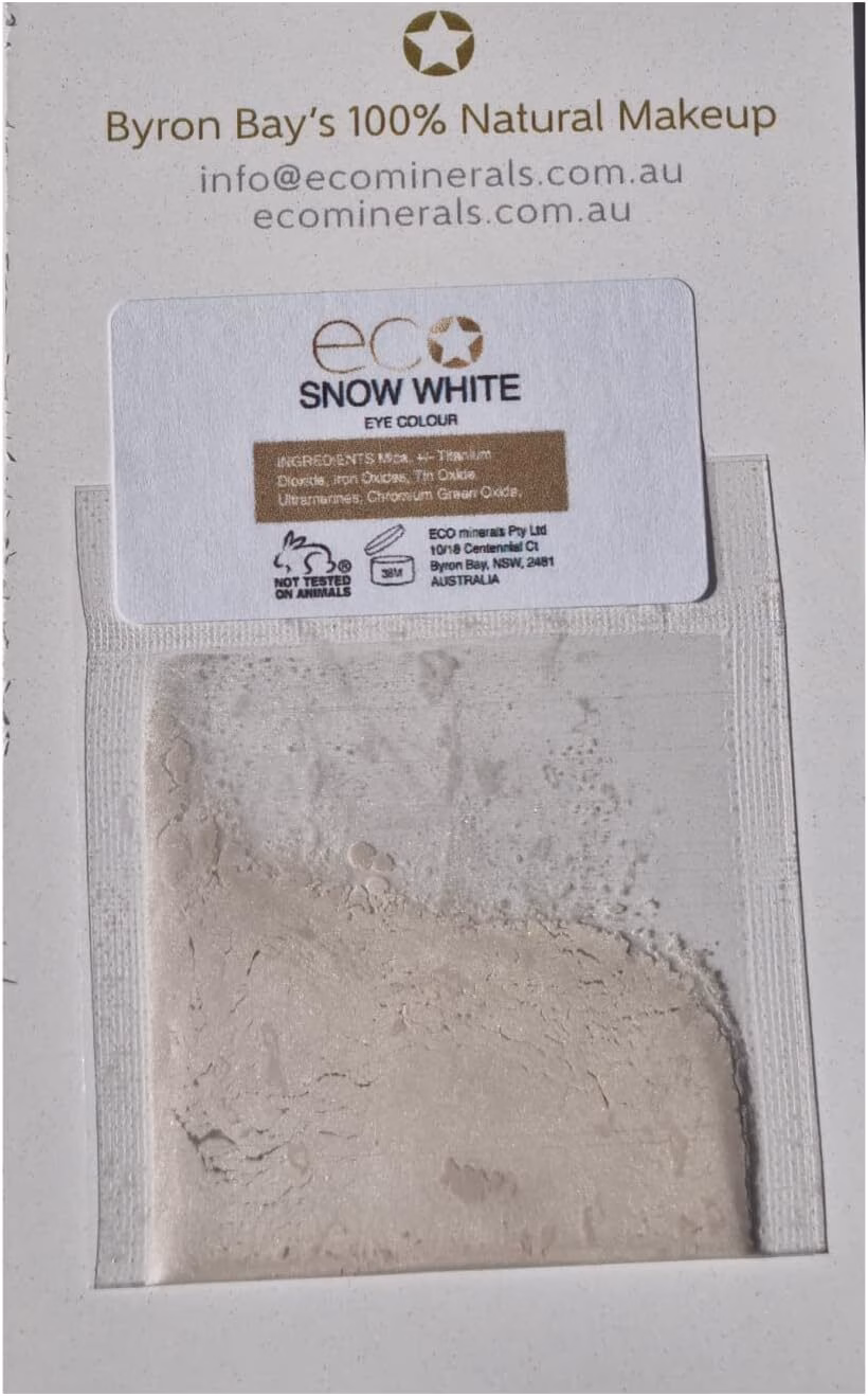 Australian Eco Minerals Mineral Eye Colour Sample, 1.5 G, Snow White