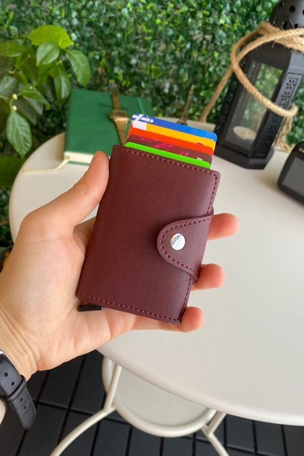 Konk - Synthetic Leather RFID Protection Pop-Op Cardholder - Image 13