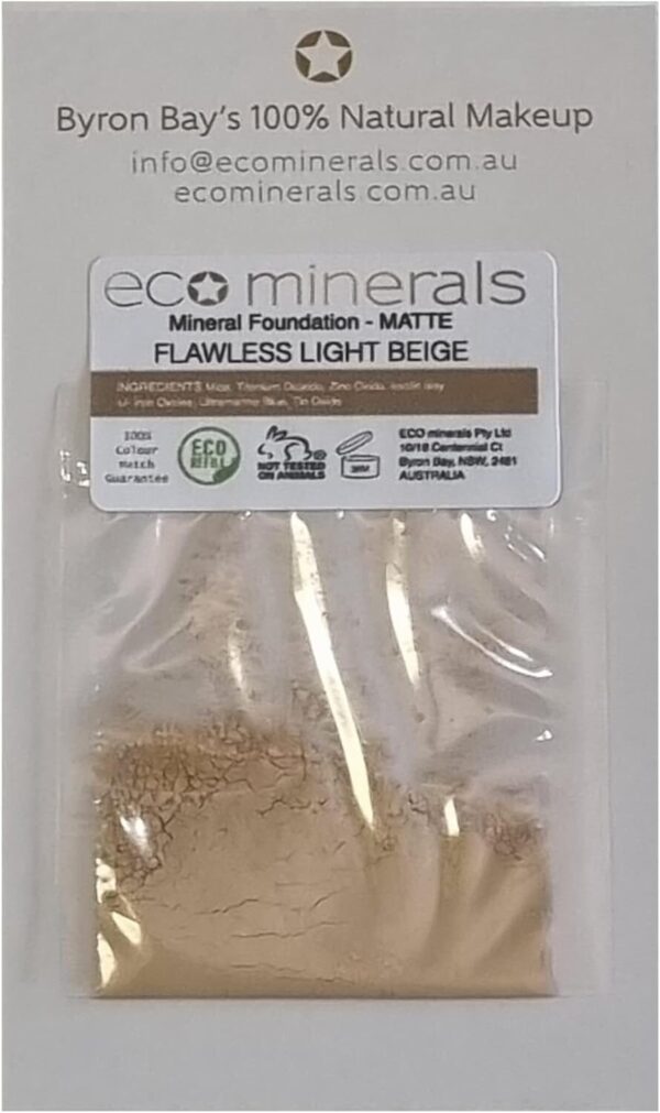 Australian Eco Minerals Mineral Flawless Foundation Sample, 0.3 G, Light Beige