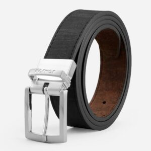 Reversible Vegan Cork Leather Belt 30 Mm (1 1/8")