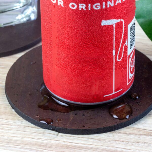 Vegan Leather Cork Coasters - Set of 4 - Image 4