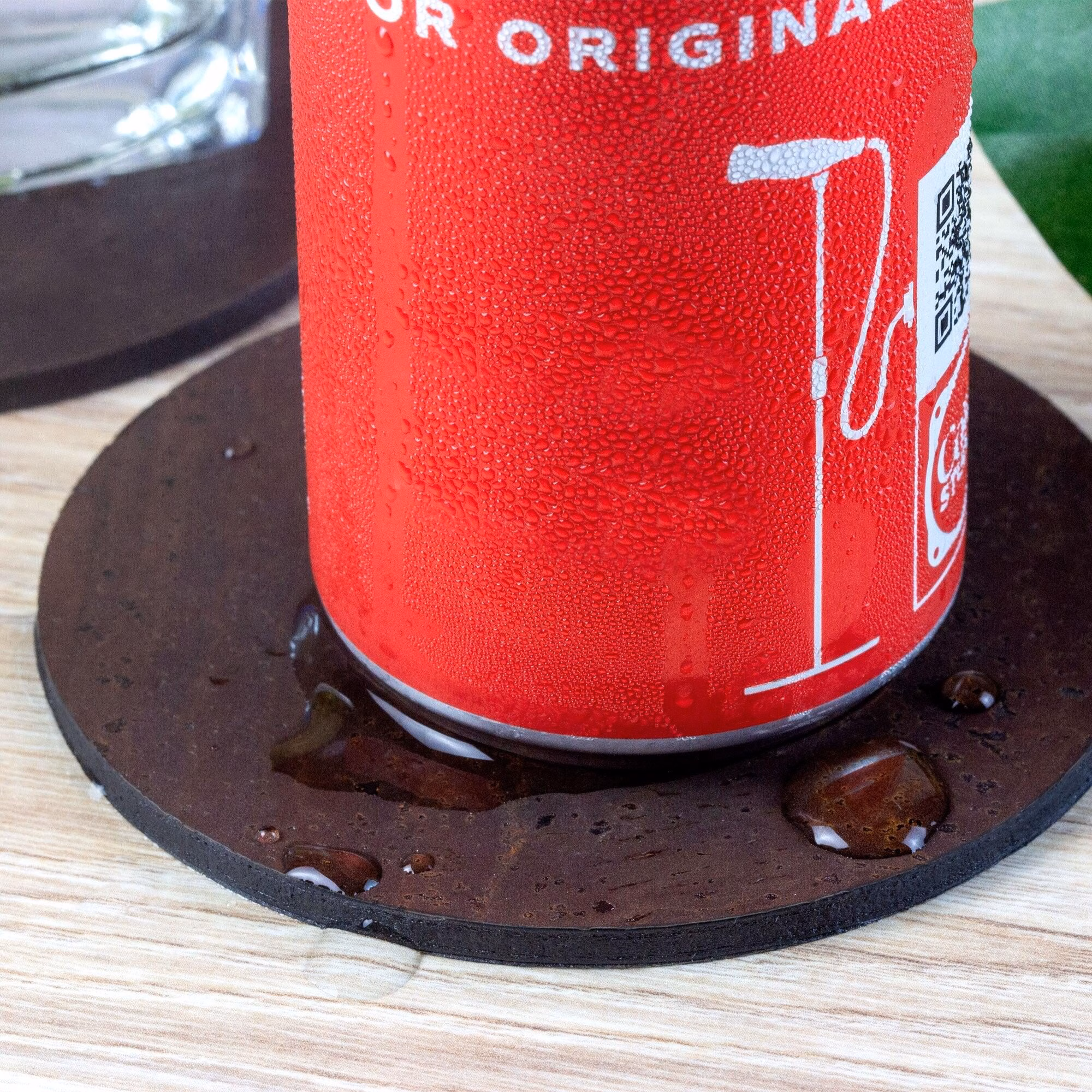 Vegan Leather Cork Coasters - Set of 4 - Image 4