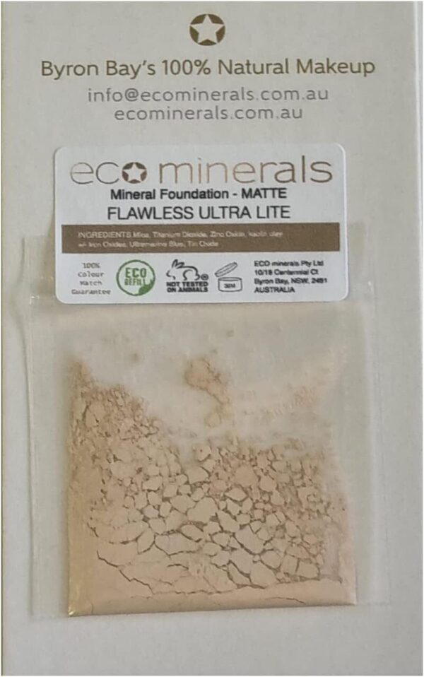 Australian Eco Minerals Flawless Foundation Sample 0.3 G, Ultra Lite