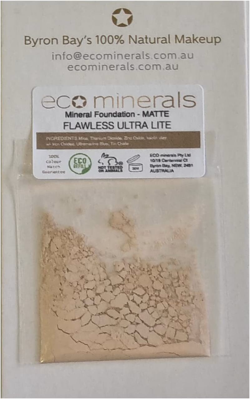 Australian Eco Minerals Flawless Foundation Sample 0.3 G, Ultra Lite