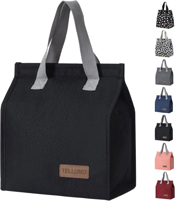 Eco-friendly Durable Lunch Bag, Insulated Lunch Bag for Women Men Large Lunch Box Container Reusable Leakproof Tote