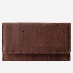 Women Vegan Cork Leather Wallet Slim