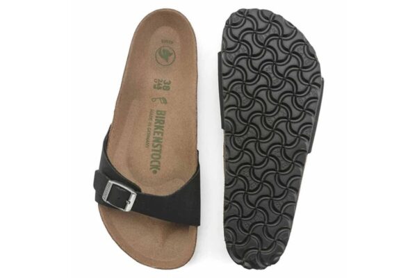 Madrid Birkibuc Vegan Sandals - Narrow - Black - Image 5