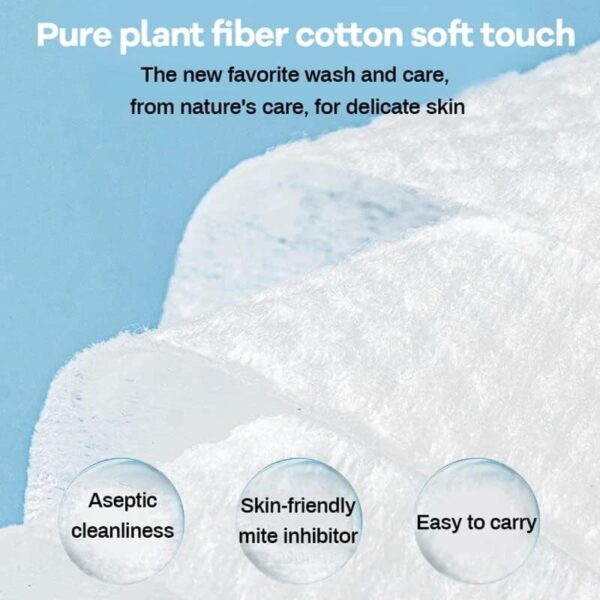 Soft and Dry Wipe, 100% Cotton, Disposable Face Towel, Lint Free (Count 100) x 3 - Image 7