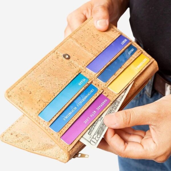 Vegan Leather Slim Women Wallet - Image 8