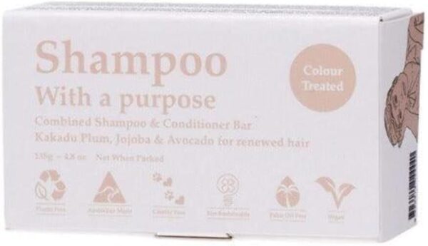Shampoo & Conditioner Bar for Colour Treated Hair, 135 Grams