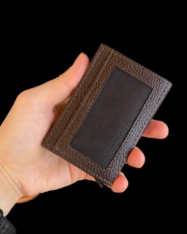 Agara – PU Leather RFID Mechanism Card Holder/Wallet - Image 11