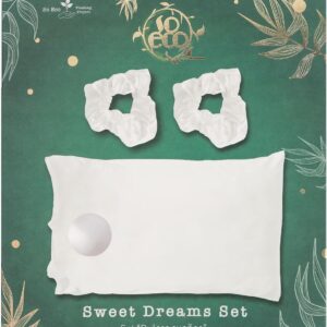 Hypoallergenic PETA Approved Vegan Friendly  Silky Satin Pillow Sweet Dreams Set