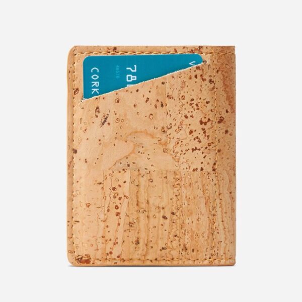 Slim Vegan Cork Leather Wallet - Image 9