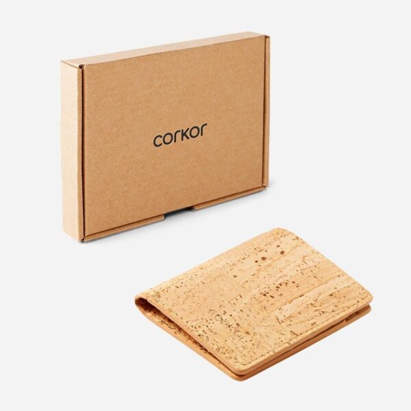 Slim Vegan Cork Leather Wallet - Image 12