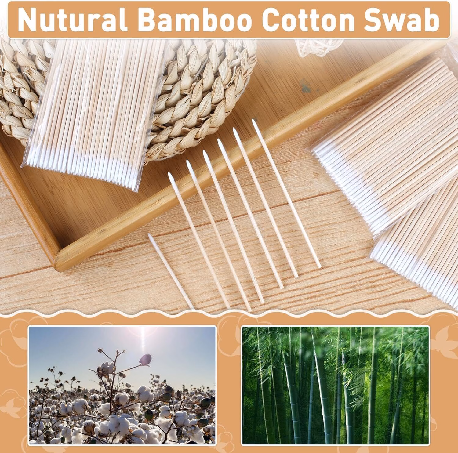 1000 Count Microblading Cotton Swab, Cotton Swabs Pointed Tip - Image 4