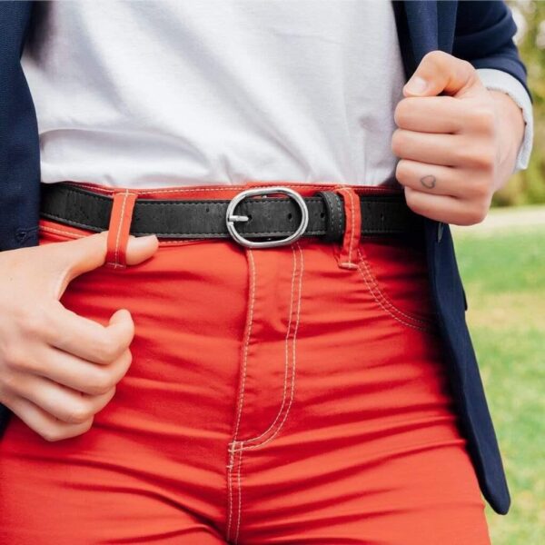 Vegan Cork Leather Belt 25Mm - Image 16