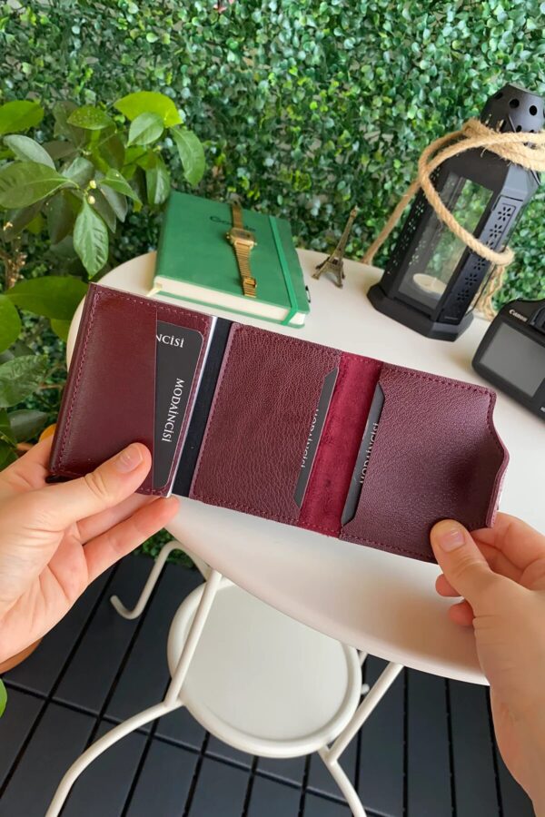 Konk - Synthetic Leather RFID Protection Pop-Op Cardholder - Image 16