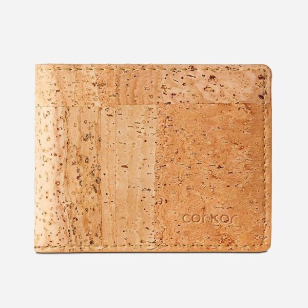 Vegan Cork Leather Wallet with Coin Pocket - Image 12