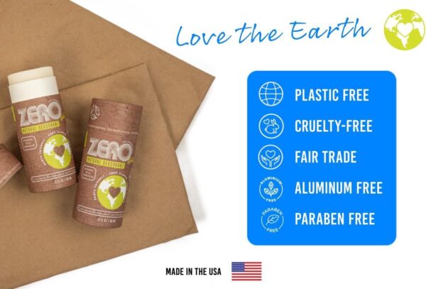 Zero Waste Dual-Strength Natural Deodorant 100% Biodegradable, Earth-Friendly, Cardboard Push-Up Tube, Plastic Free, Compost Friendly - Image 5