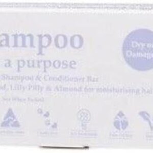 Eco-sustainable Shampoo & Conditioner Bar for Dry or Damaged Hair, 135 Grams