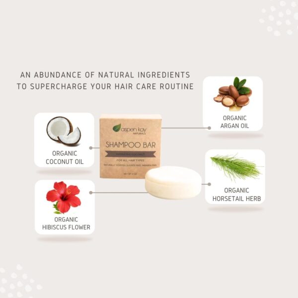 Coconut & Argan Oil Shampoo Bar, Deep Moisturizing for Dry Damaged Hair. Hydrating & Nourishing Solid Shampoo for Curly, Coily & Color Treated Hair, Vegan & Sulfate Free, USA Made. 3 Oz. - Image 3